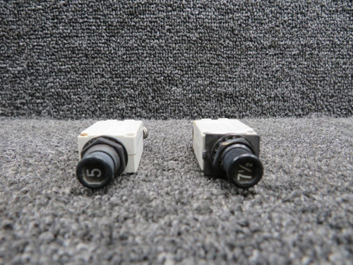 Klixon 7277-2-5, 7277-5-7.5 Klixon Circuit Breakers (Set of 2) 