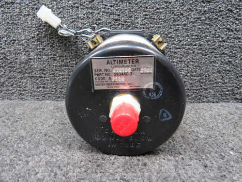 5934AD-3 United Instruments Altimeter Indicator (Lighted, Code: A.258G)