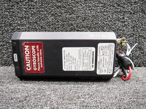 4300-208 Mid-Continent Attitude Indicator w Mods (10-32V)