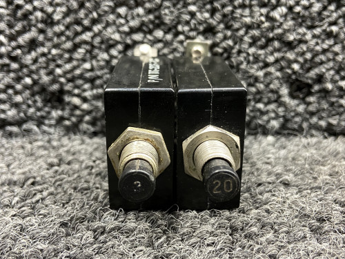 111-203-101, 111-220-101 Wood Electric Push To Reset Breaker Set (Amps: 3, 20)