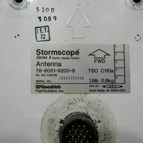 78805192008 BF Goodrich Stormscope Antenna (C20)