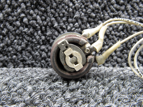 4191 Ohmite Model E Rheostat Assembly with Knob (10,000 Ohms, .035 Amps)