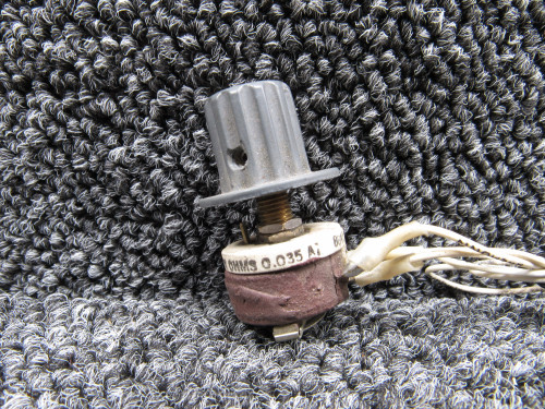 4191 Ohmite Model E Rheostat Assembly with Knob (10,000 Ohms, .035 Amps)