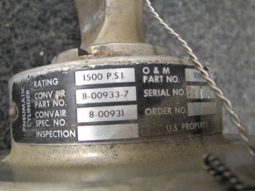 8-00933-7 (Use: 10951-21) O & M Machine CO Pneumatic Cylinder 1500 PSI (SA)