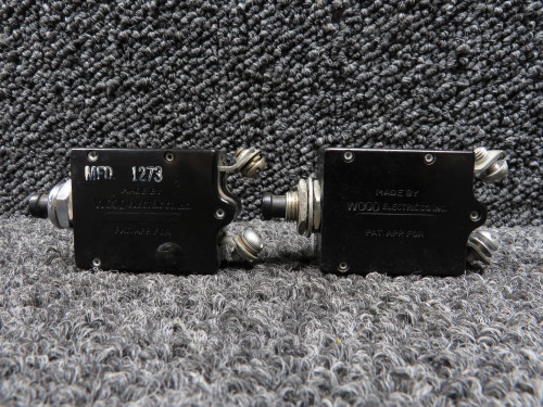 Set of Breakers Removed from Beechcraft 35 Bonanza (2A and 5A)