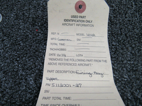 5112001-27 Cessna 414A Fairing Assy Upper