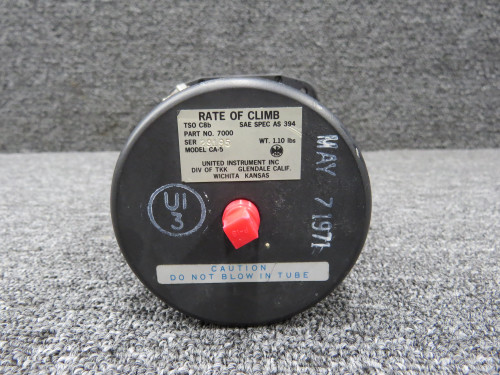7000 United Instrument CA-5 Rate of Climb Indicator for Sale