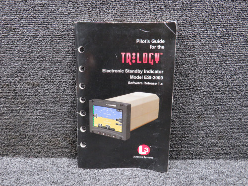 0040-32500-01 L-3 Communications 2011 ESI-2000 Standby Indicator Pilots Guide