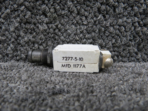 7277-5-10 Klixon Push Breaker Switch (Amps: 10)