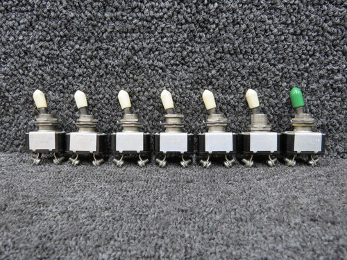 MS35058-22 (Alt: 8801K22) Cutler-Hammer Toggle Switch Set of 7