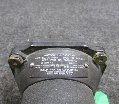 6007-4H-7-A Bendix Autosyn Simulator Only Indicator