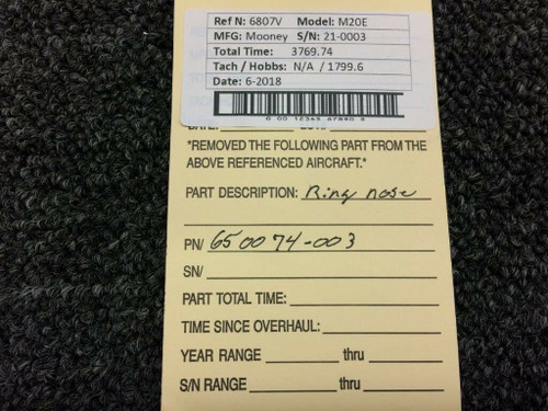 650074-003 Mooney M20E Nose Ring