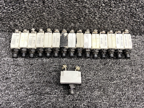 7274-2, 7277-2 Klixon Push to Reset Circuit Breaker Set (Amps: 1, 2, 5, 7.5, 30)