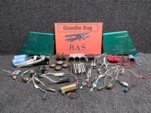 Mooney M20M Goodie Bag with Switches, Jacks, Capacitors, Pulleys, etc