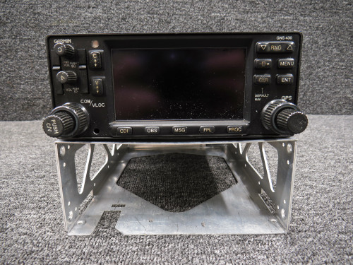 011-01060-40 Garmin GNS-430W GPS WAAS Radio w Tray & Mods (14-28V, Core)