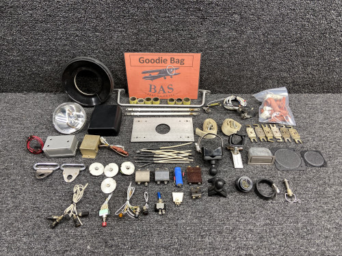 Beechcraft A36 Goodie Bag Set with Terminal Covers, Switches, Cup Holder