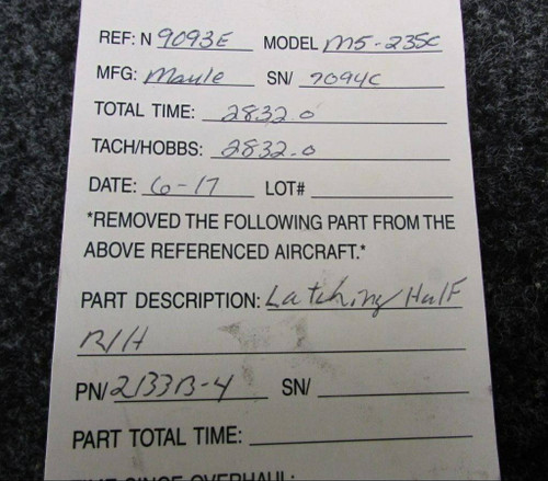 2133B-4 Maule M5-235C Latching Half RH