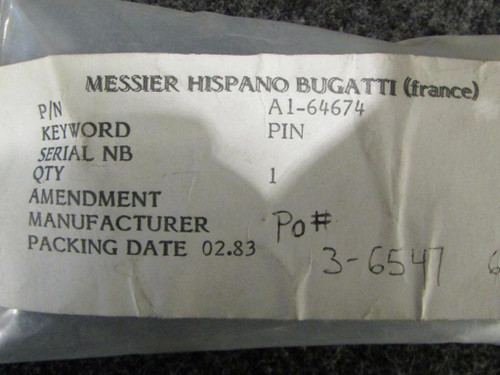 A1-64674 Pin Assembly (NEW OLD STOCK) (SA)