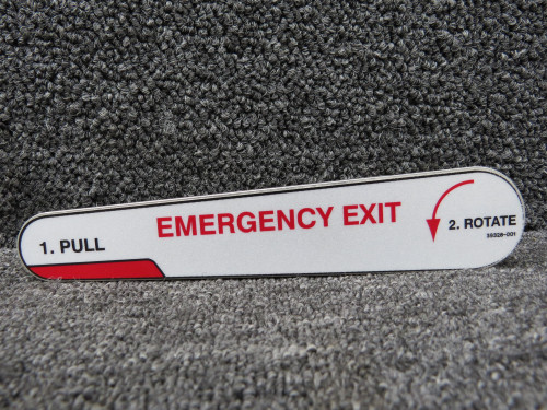 34066-003 Cirrus Vision Jet SF50 Outer Emergency Exit Handle