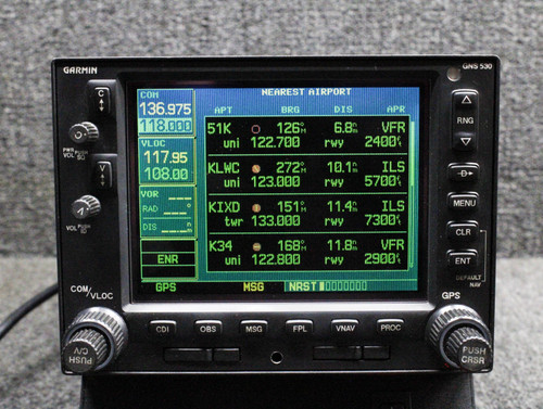 011-00550-10 Garmin GNS-530 GPS Nav-Comm Unit with Tray, Cards, Mods (14, 28V)