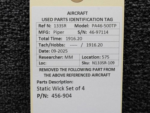 456-904 Piper PA46-500TP Static Wick Set of 4