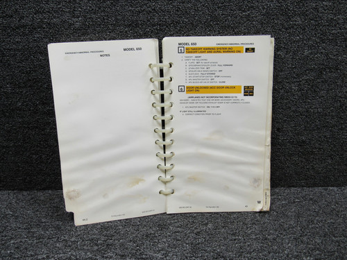 65C3CLEAP-01 Textron 1998 Emergency-Abnormal Procedures Pilots Checklist
