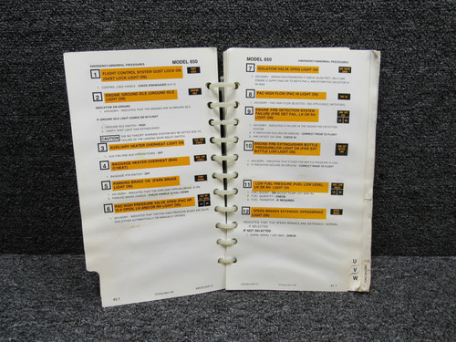 65C3CLEAP-01 Textron 1998 Emergency-Abnormal Procedures Pilots Checklist