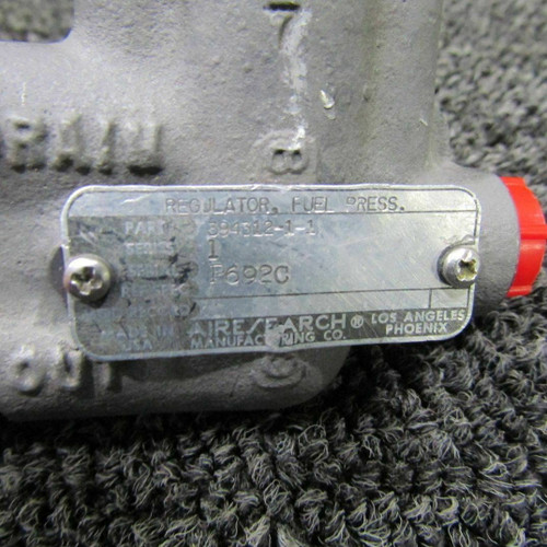 394312-1-1 AiResearch Fuel Pressure Regulator Assy (W/ YELLOW RELEASE TAG) (SA)