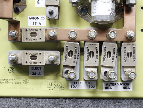 58-364049-21 Beechcraft 58 Battery Power Distribution Panel Assembly