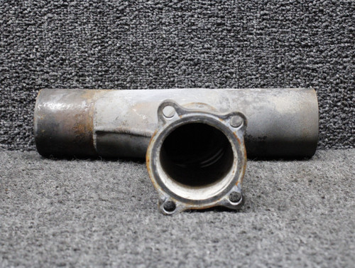 654324 Continental TSIO-550-B Exhaust Riser Tee RH with Probe Hole