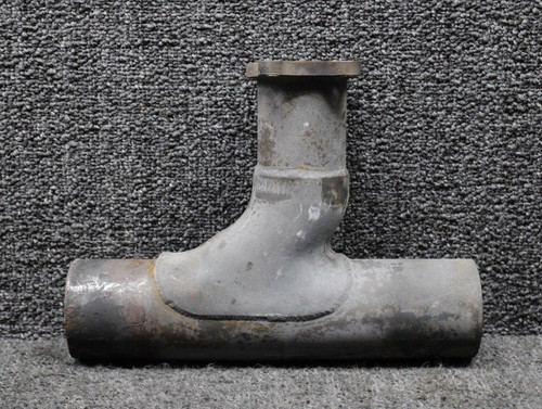 654324 Continental TSIO-550-B Exhaust Riser Tee RH with Probe Hole