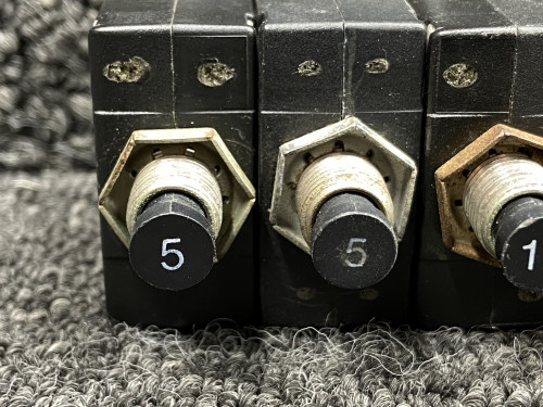 W23-X1A1G Series Potter & Brumfield Press to Reset Circuit Breaker Set