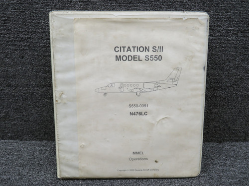 S550-0091 MMEL Operations 2005 Cessna Citation S-II Flight Operations