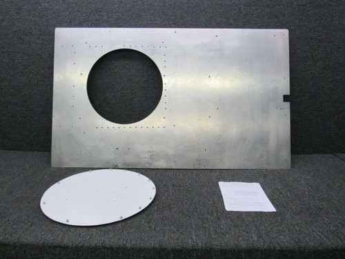Piper PA23-250 SkyLens Camera Hole Reinforcement W/ Cover & 8110-3 Paperwork BAS Part Sales | Airplane Parts
