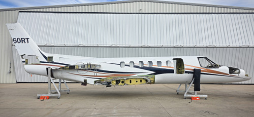 Cessna Citation 560 Fuselage with Bill of Sale, Airworthiness, Data Tag, and Log