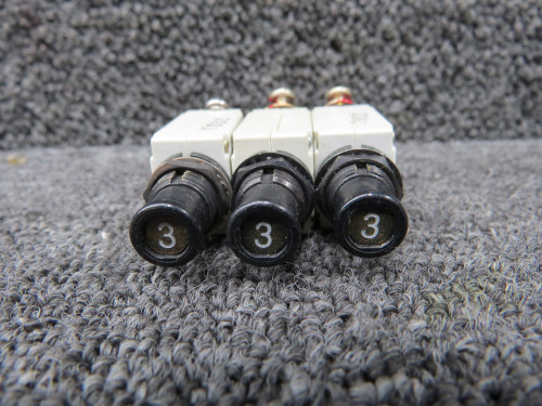 7277-5-3, 7277-2-3, 7274-2-3 Klixon Circuit Breaker Set of 6 (Amps: 3)
