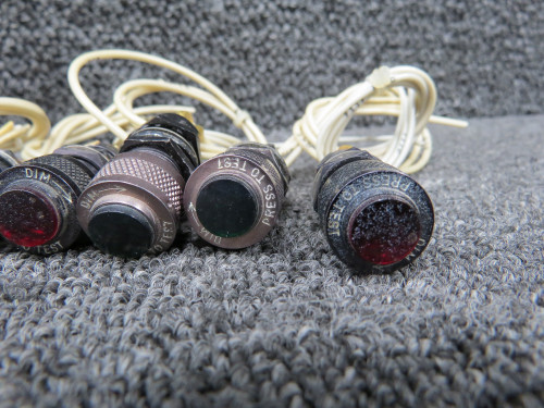 801-1030-0332-504 Dialco Push to Test Switches Set of 8