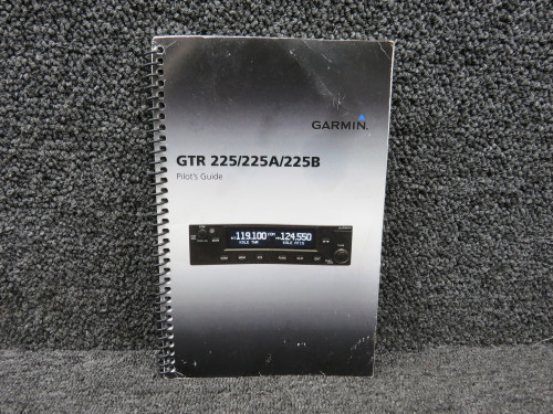 190-01182-00 Garmin GTR-225-225A-225B Pilots Guide