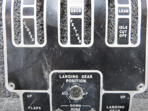 17861-003 Piper PA-23-150 Pedestal Control Placard