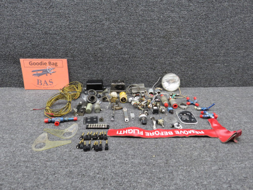Piper PA-23-150 Goodie Bag with Cables, Resistors, Regulators, Switches, Etc