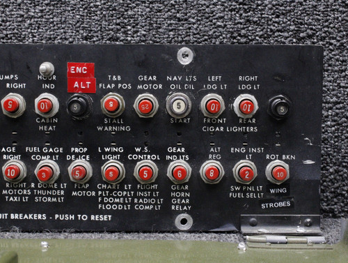 0812405-55, 0812506-201 Cessna 310L Circuit Breaker Panel Assembly with Door