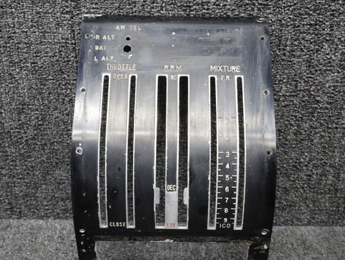 0861107-10 (Use: 0861107-22) Cessna 310L Control Quadrant Cover