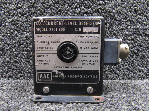 S201-800 American Aerospace Controls DC Current Lever Detector Assembly