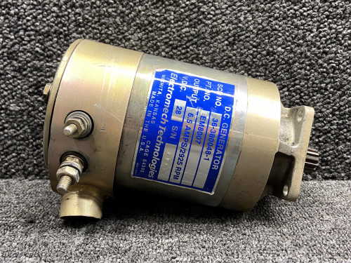 EM8007 (Alt: 36-380048-1) Continental IO-550-B Electro-Mech DC Generator (28V)