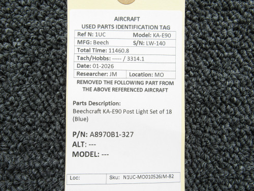 A8970B1-327 Beechcraft KA-E90 Post Light Set of 18 (Blue)