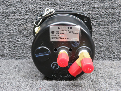 8030 (Alt: 115-384033-1) United Instruments Airspeed Indicator (Code: B.553)