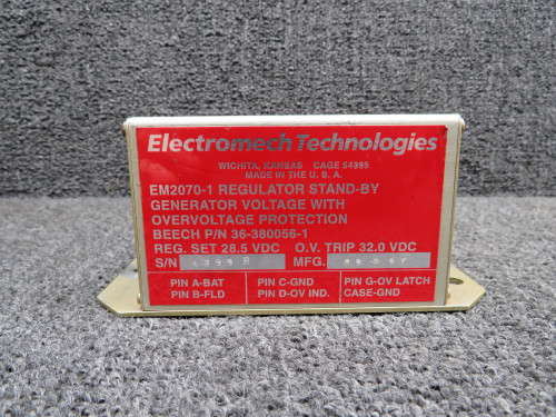 EM2070-1 (Alt: 36-380056-1) Electromech Voltage Regulator (Volts: 28-32)