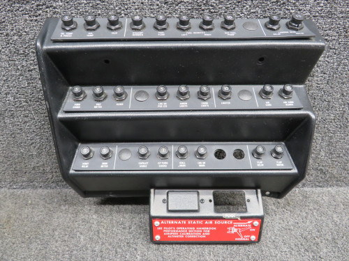 102-530040-19 Beechcraft A36 Circuit Breaker Panel (Minus Hour Meter)