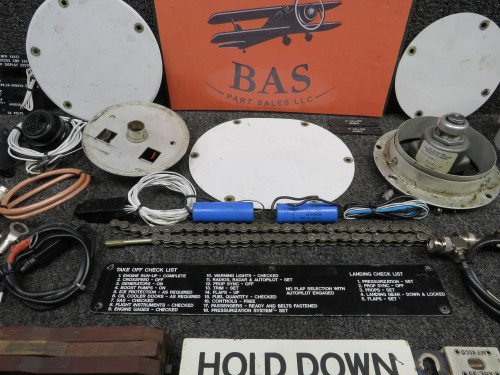 1997 Beechcraft A36 Goodie Bag with Switches, Lights, Plugs, Fuse Limiters, etc