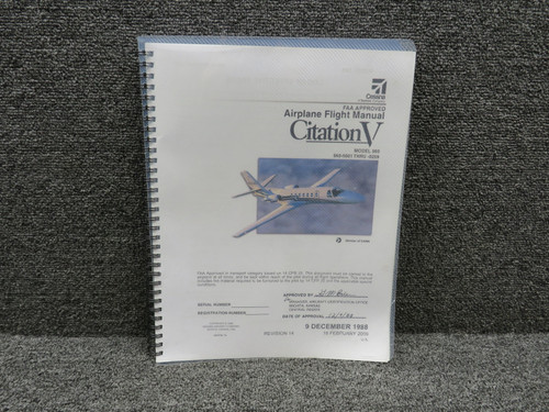 560FM-14 Cessna 2009 Airplane Flight Manual